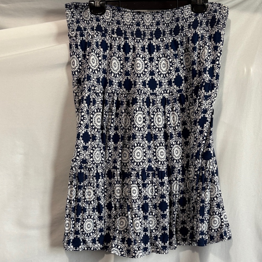 Elegant Navy and White Women's Mini Skirt Ll139